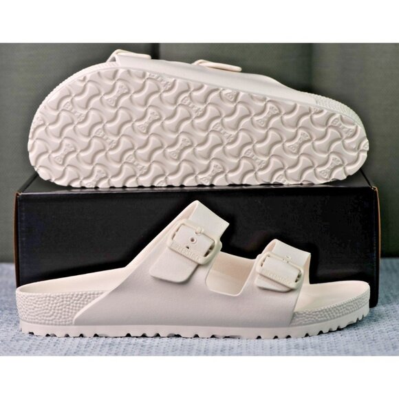 New! Size: 9 Men/11 Women | Birkenstock Arizona EVA Slide | White Eggshell main image 7